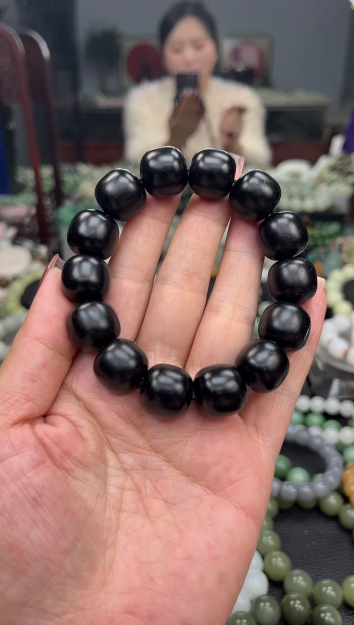 【闪购商品】和田玉手串未镶嵌卡16