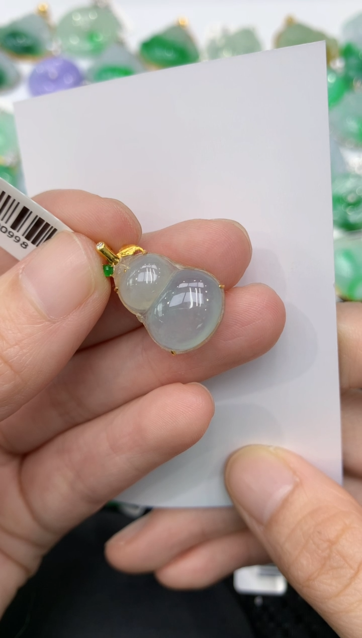 【闪购商品】翡翠颈饰18K金镶嵌11111111