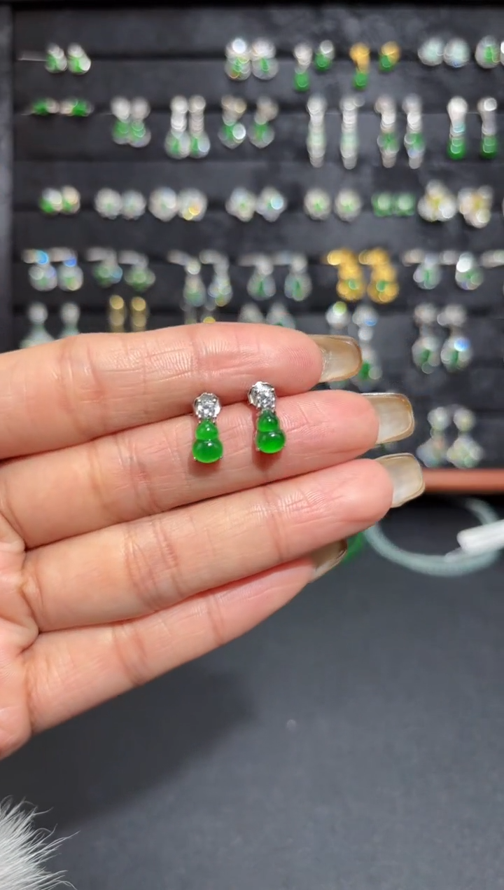 【闪购商品】翡翠颈饰银S925镶嵌葫芦/支持复检/一件