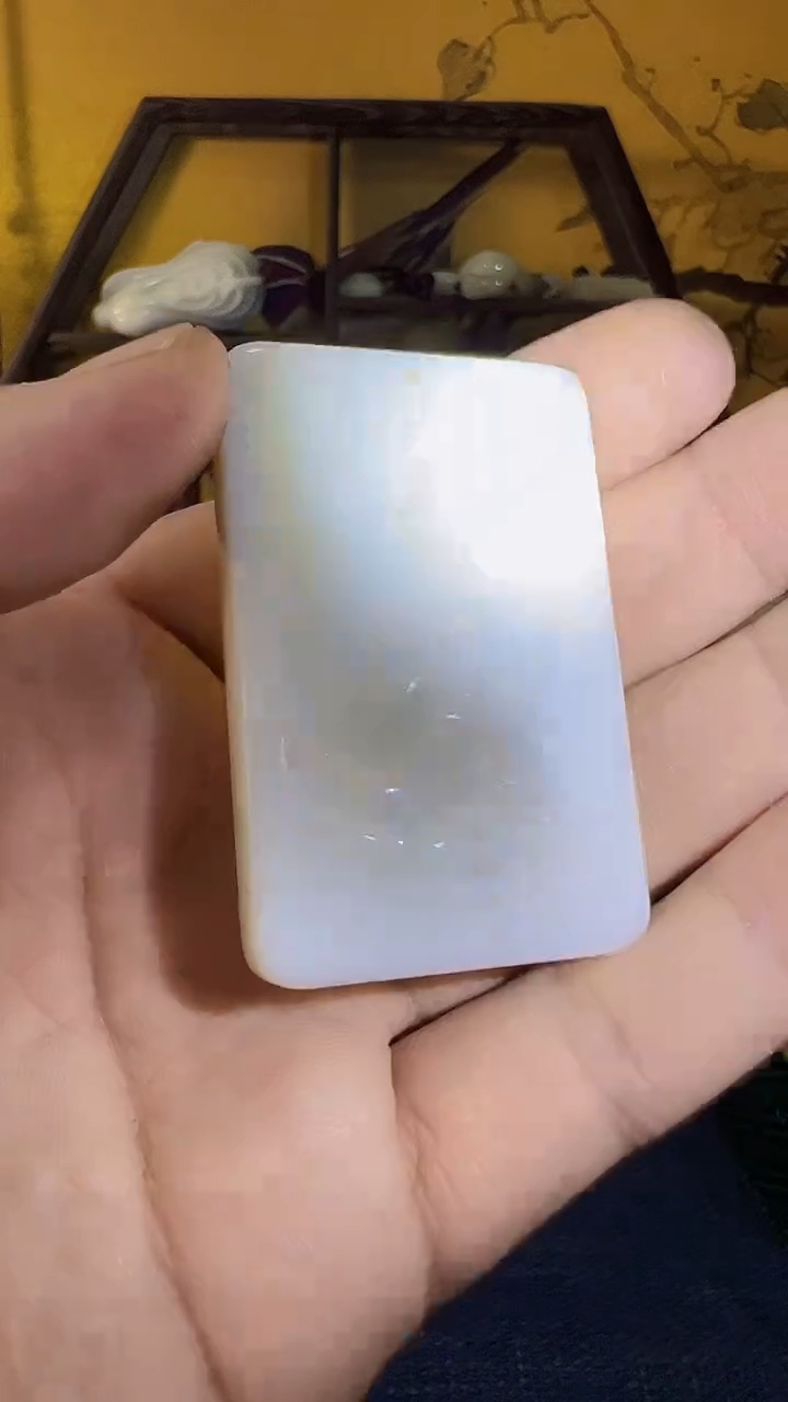 【闪购商品】和田玉颈饰未镶嵌米达观音牌(飞铃文玩)