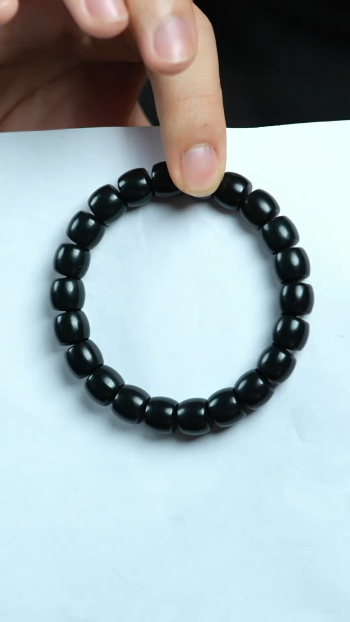 【闪购商品】和田玉手链未镶嵌黑青10mm