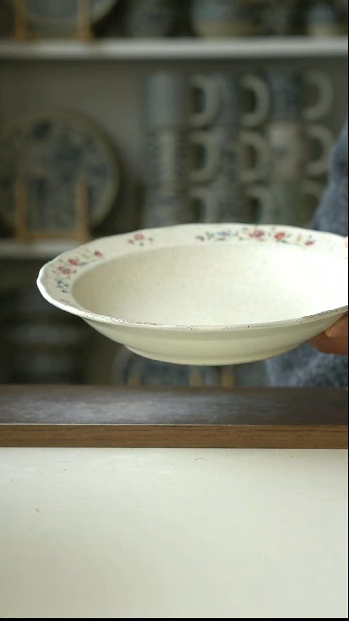 陶Hitable粉黛深盘23cm@4-2@