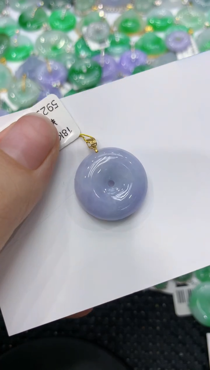 【闪购商品】翡翠颈饰18K金镶嵌11111111111