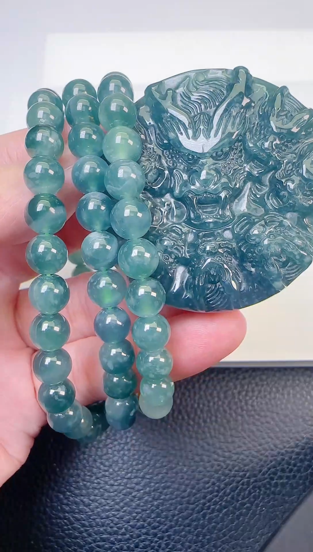 颈饰未镶嵌翡翠天然A货翡翠  多样性随机发其一