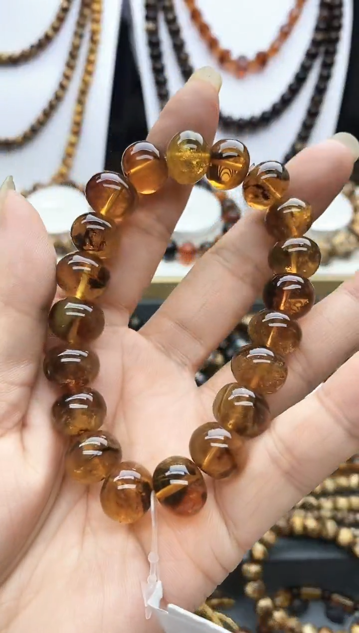 【闪购商品】琥珀手链未镶嵌12琥珀
