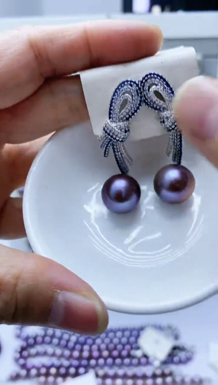 【闪购商品】淡水珍珠耳饰银S925镶嵌149