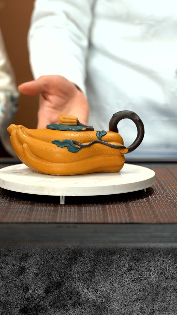 【闪购商品】紫砂茶壶芒果泥 佛手瓜 YJJ
