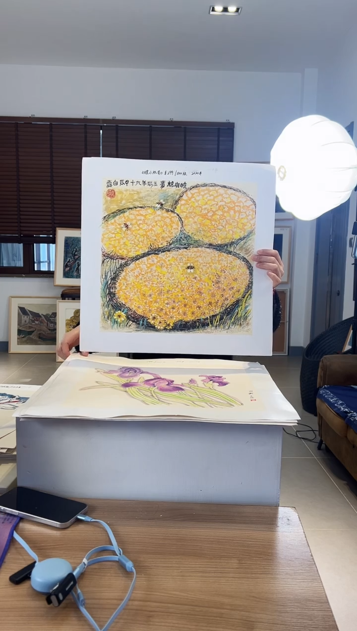 【闪购商品】版画耿玉琨限量作品亲签盖章版画S