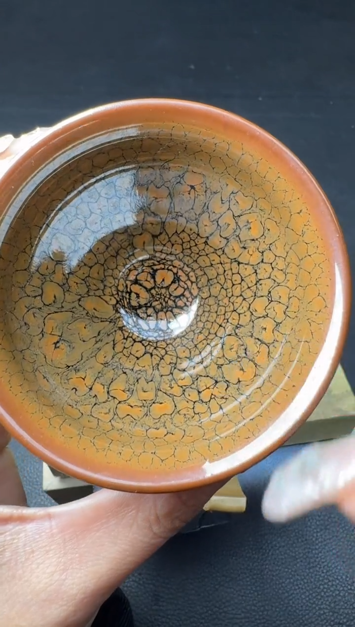 【闪购商品】茶盏建盏故事吴继旺鹧鸪斑92