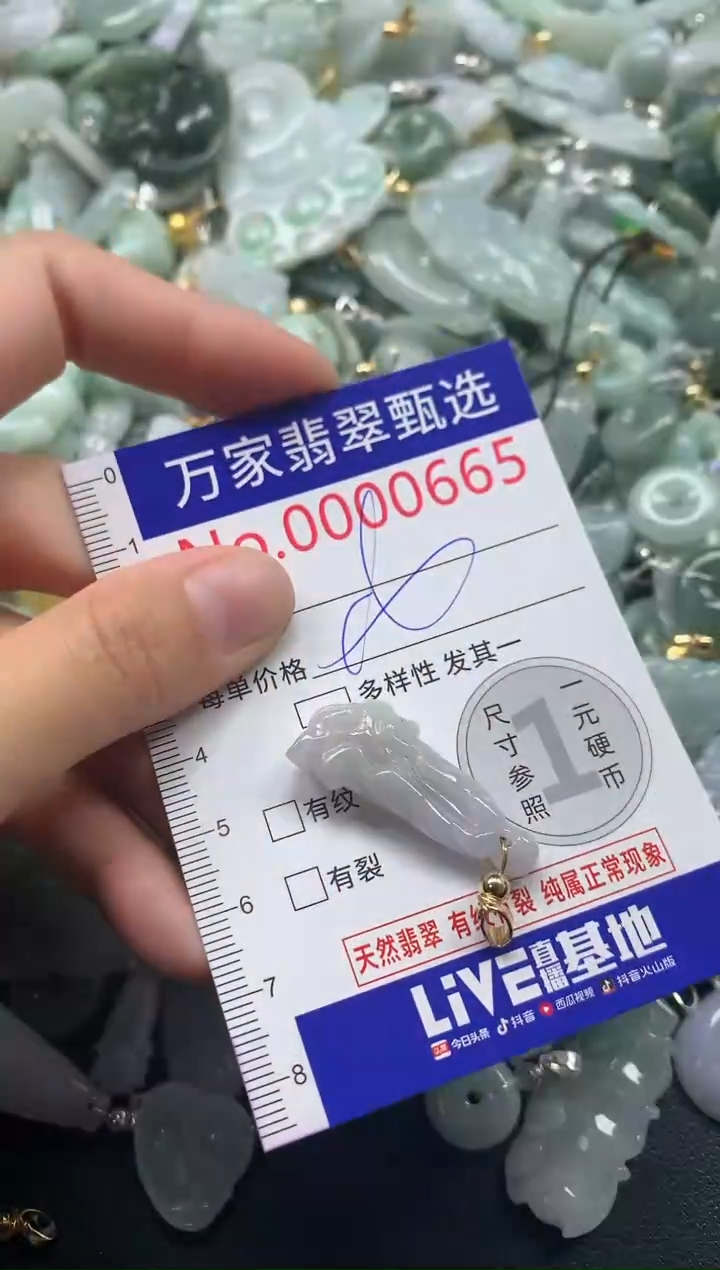 吊坠(不含链)未镶嵌翡翠0665