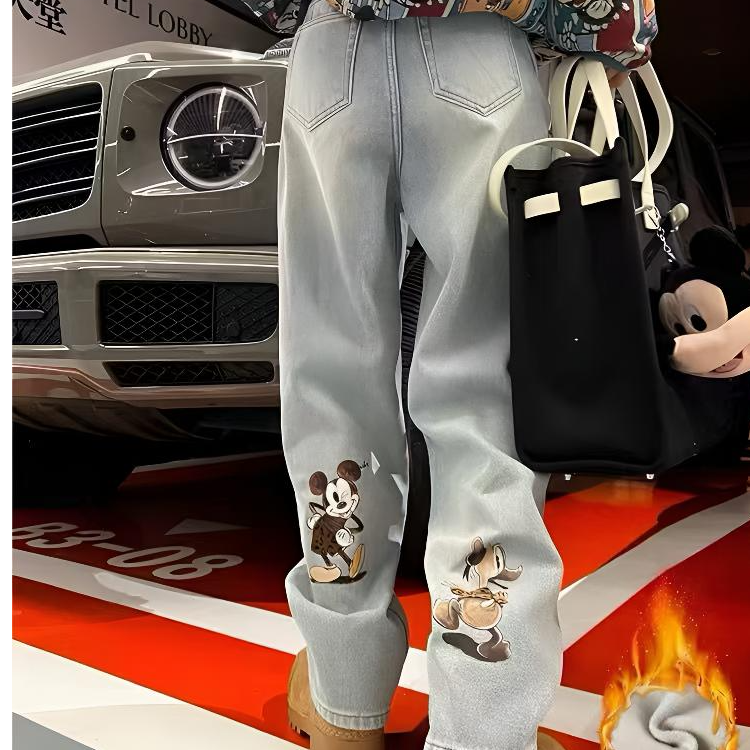 春节新款牛仔阔腿裤时尚百搭高街，拍下备注编号