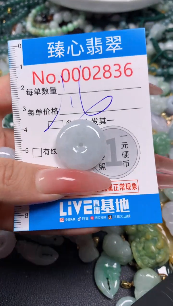 【闪购商品】翡翠颈饰未镶嵌含绳0002836
