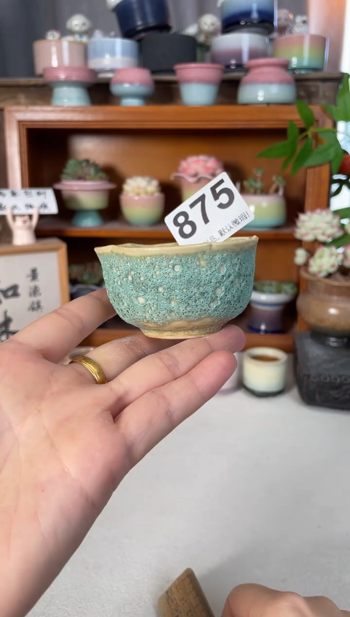 瓷片875知木小芳花盆