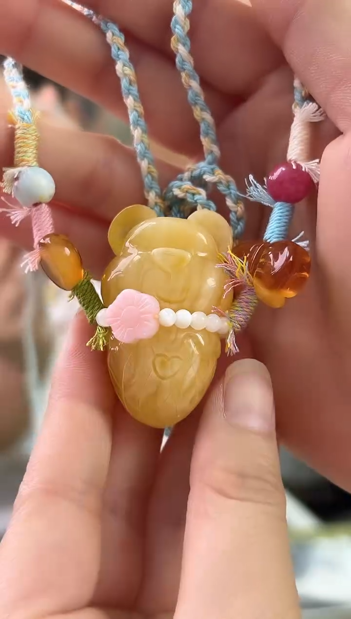 裸石琥珀未镶嵌琥珀蜜蜡吊坠