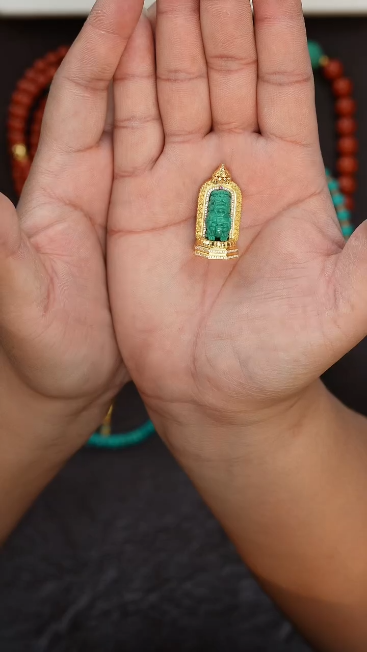 【闪购商品】绿松石吊坠18K金镶嵌绿松石吊坠