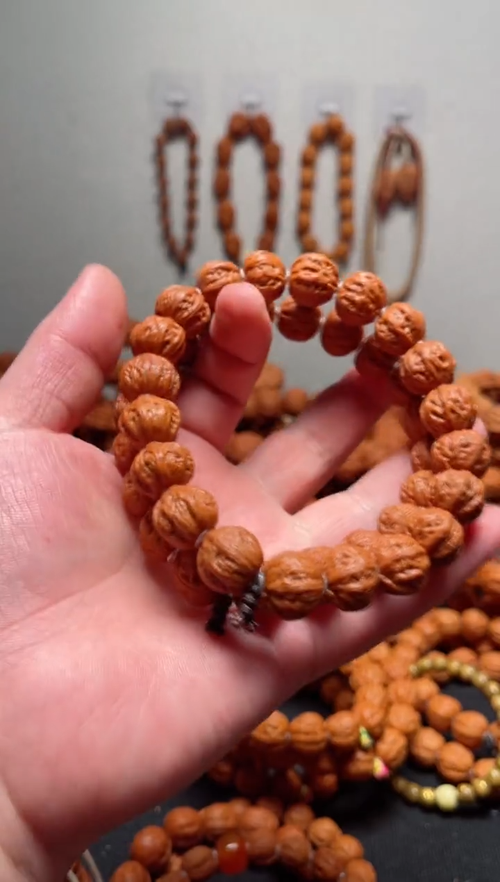 【闪购商品】文玩核桃手串1.4矮桩粗筋