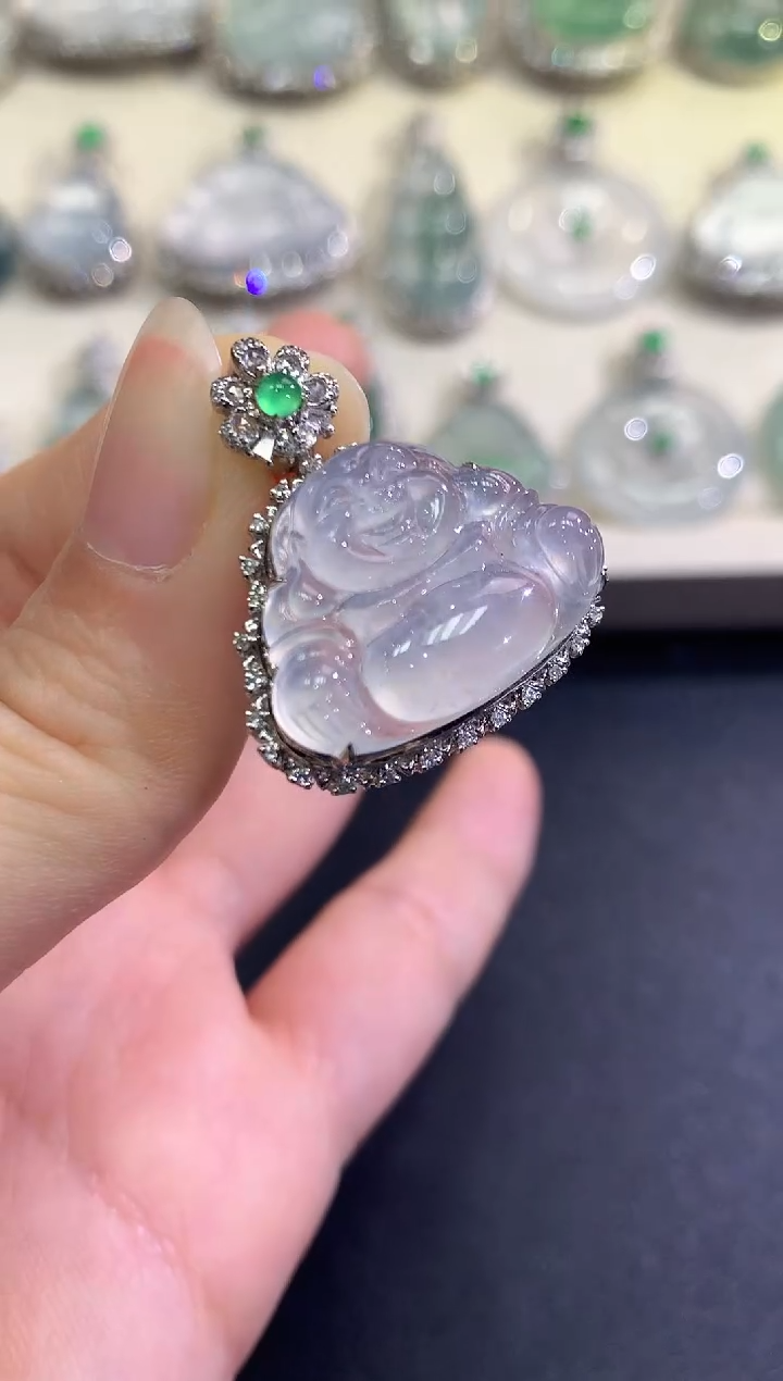 【闪购商品】翡翠颈饰18K金镶嵌B89  