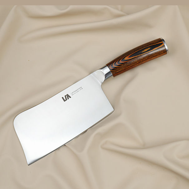 朗马彩木砍骨刀德国钢材中式厨用斩骨刀锋利剁骨专用刀