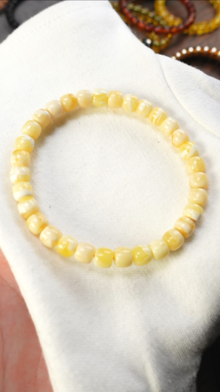 【闪购商品】蜜蜡手链未镶嵌2434/6.5mm红标蜜蜡手串