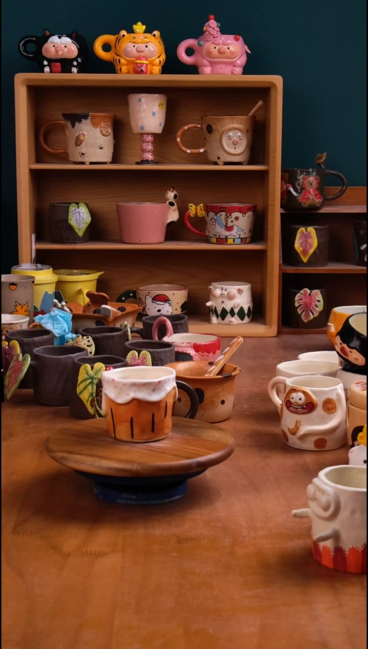 摆件陶景德镇原创手工陶瓷