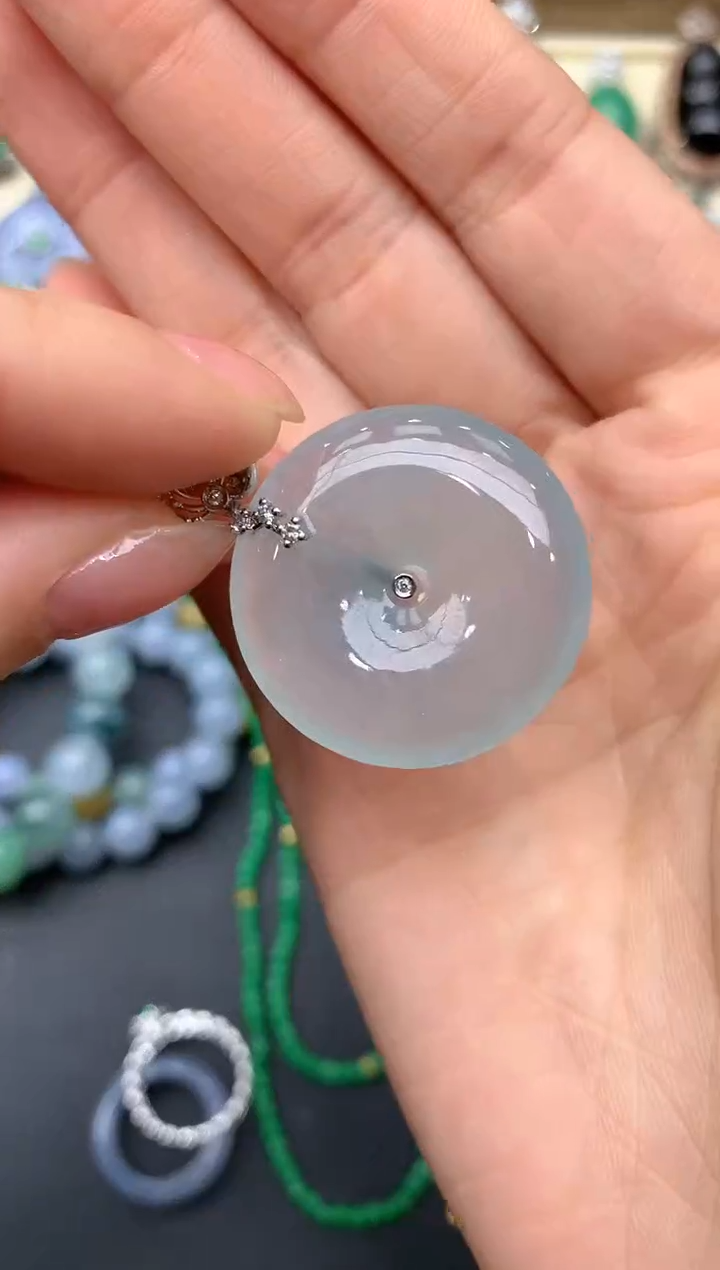 【闪购商品】翡翠颈饰18K金镶嵌471-中国好珍宝