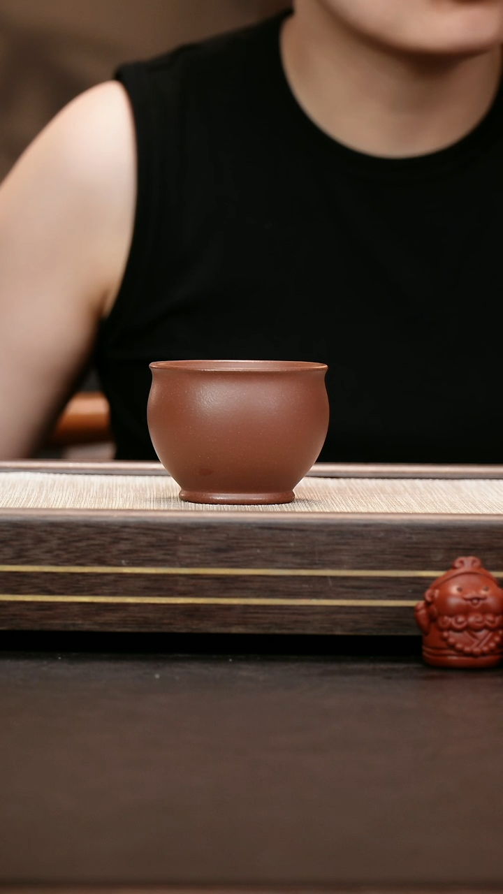 茶壶紫砂原款紫泥   小缸杯 