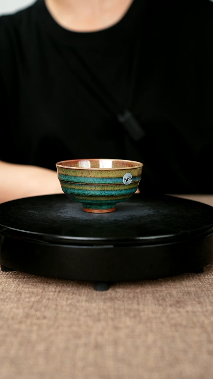 杯子568#李盼龙一级品原矿钧瓷碗杯