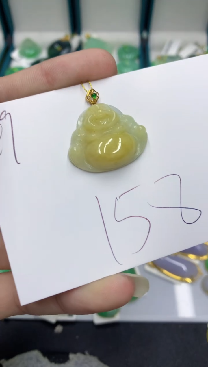 【闪购商品】翡翠颈饰18K金镶嵌翡翠