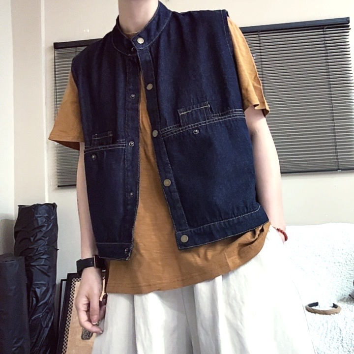 【冰冰一号店】99612#休闲百搭牛仔马甲