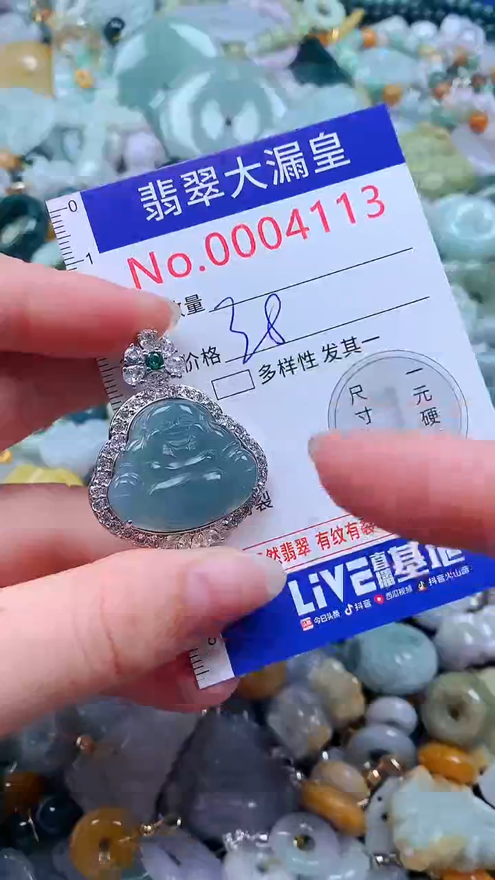 翡翠未镶嵌吊坠(不含链)4113