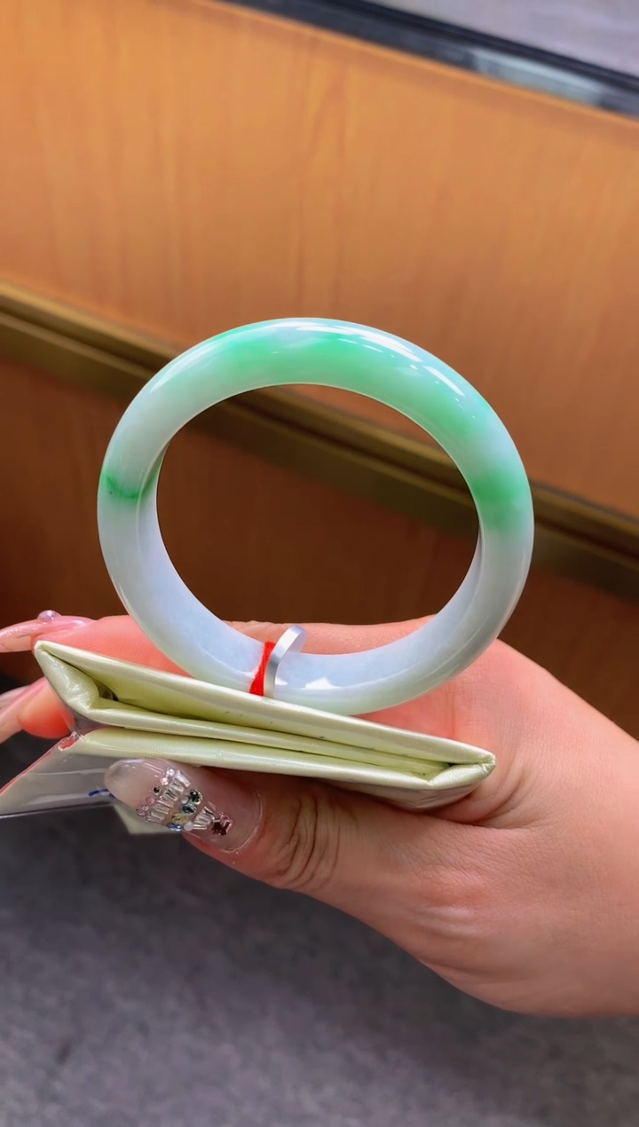 未镶嵌手镯翡翠-F83-正圈52.7