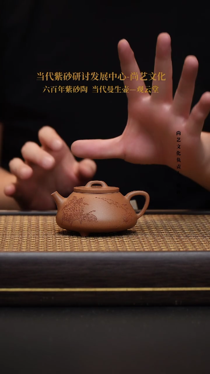 茶壶紫砂宜兴紫砂壶心舟石瓢壶