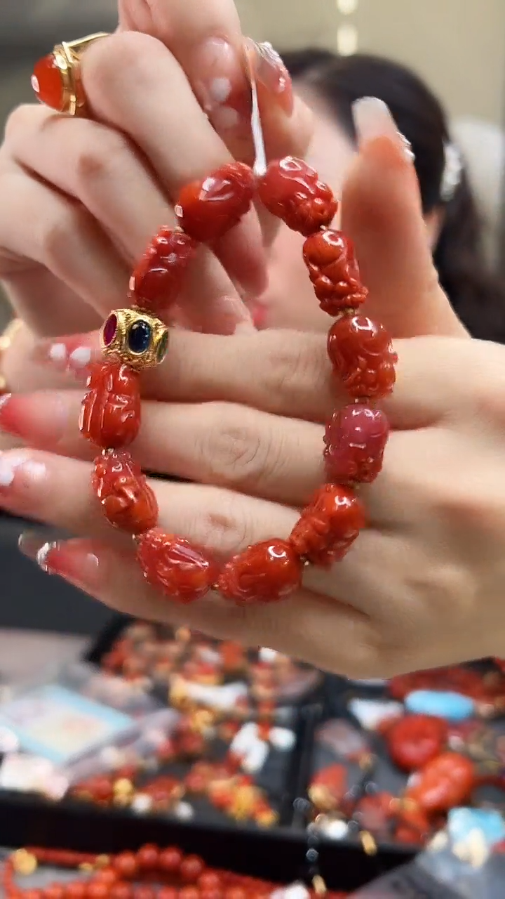 【闪购商品】南红玛瑙手串未镶嵌/貔貅款/YK