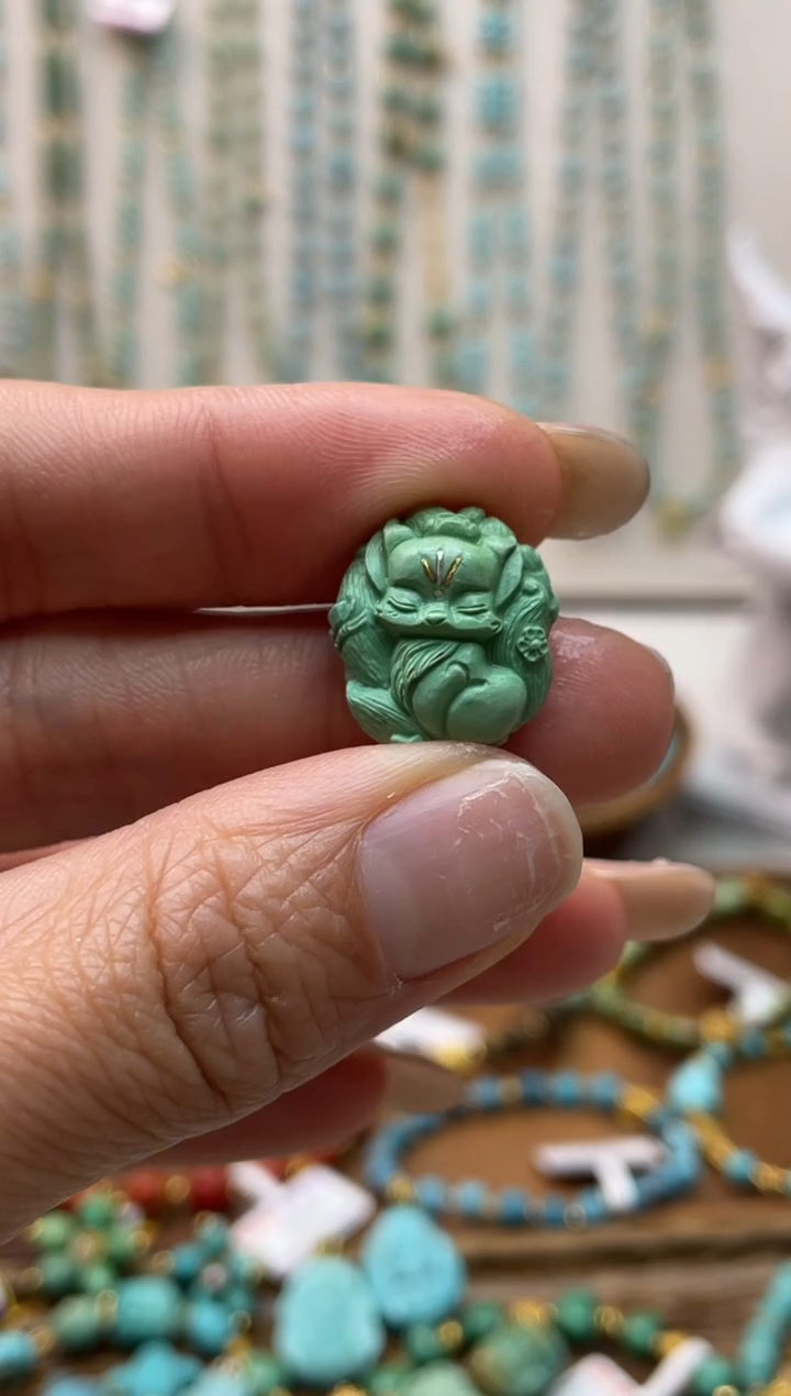 【闪购商品】绿松石雕刻件未镶嵌67