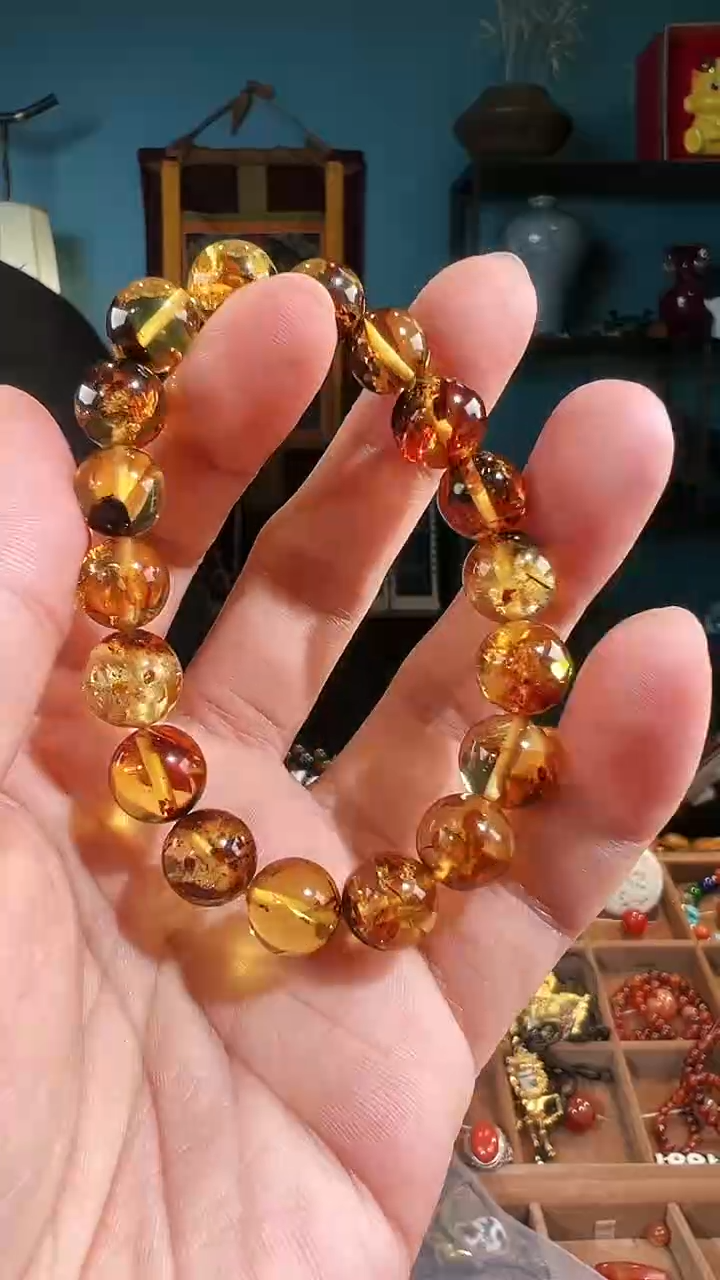 【闪购商品】琥珀手链未镶嵌单圈