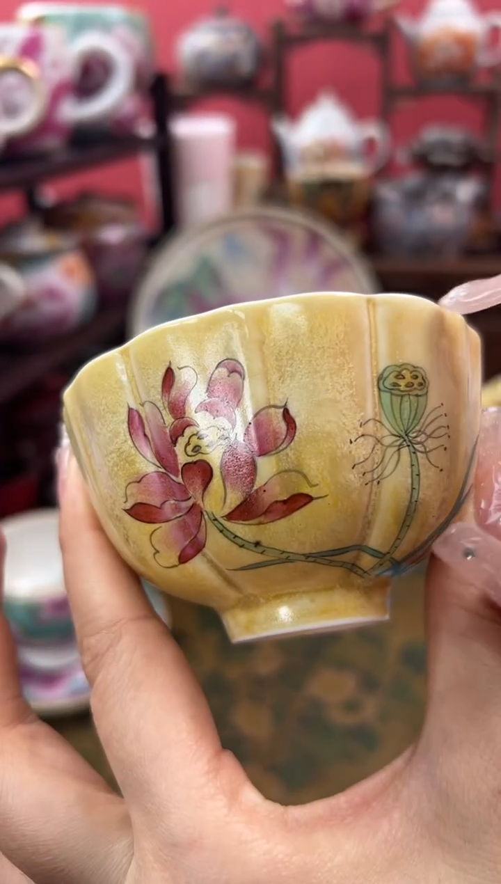 【闪购商品】清水柴烧手绘山水主人杯