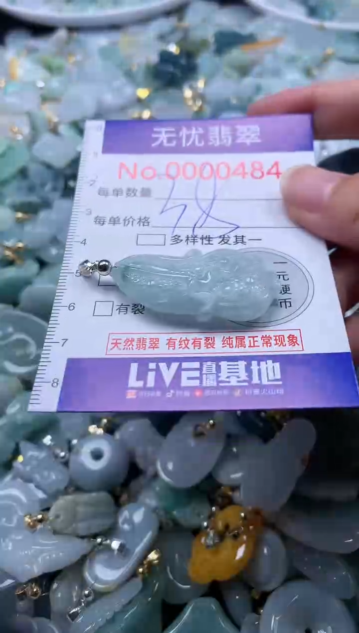 翡翠未镶嵌吊坠(不含链)484