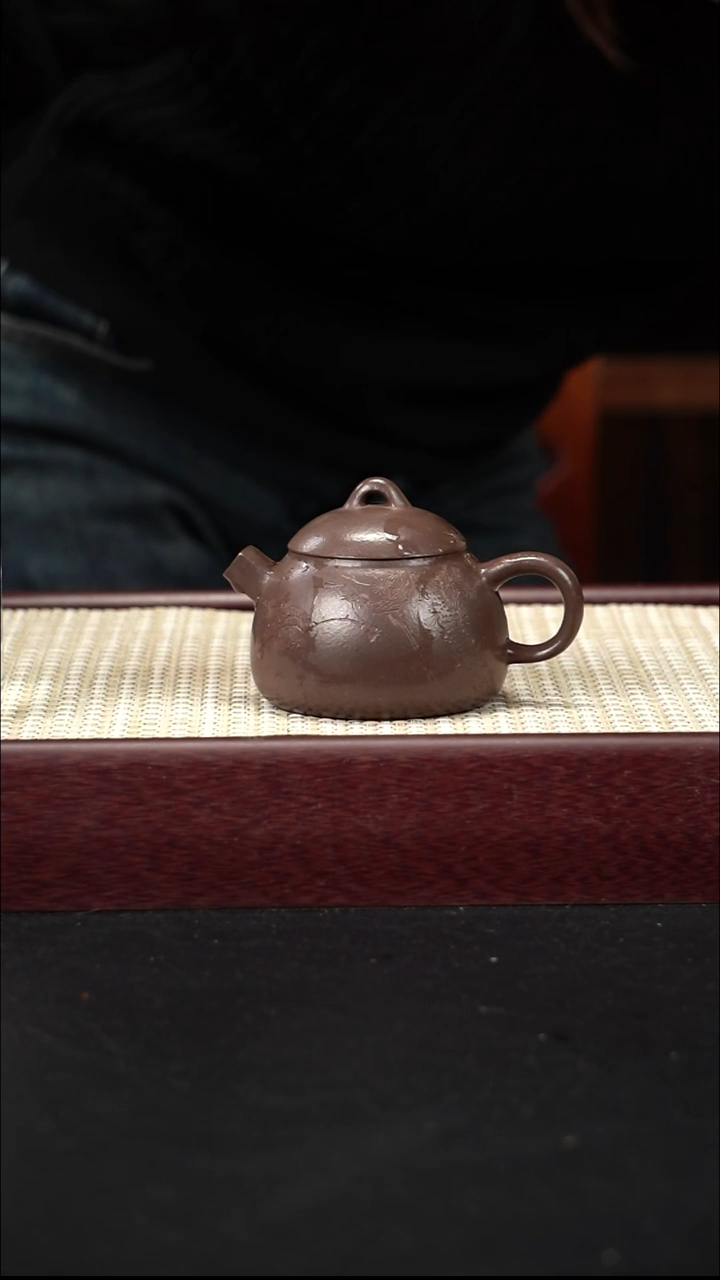 茶壶紫砂炮嘴 秦权清欢 段泥