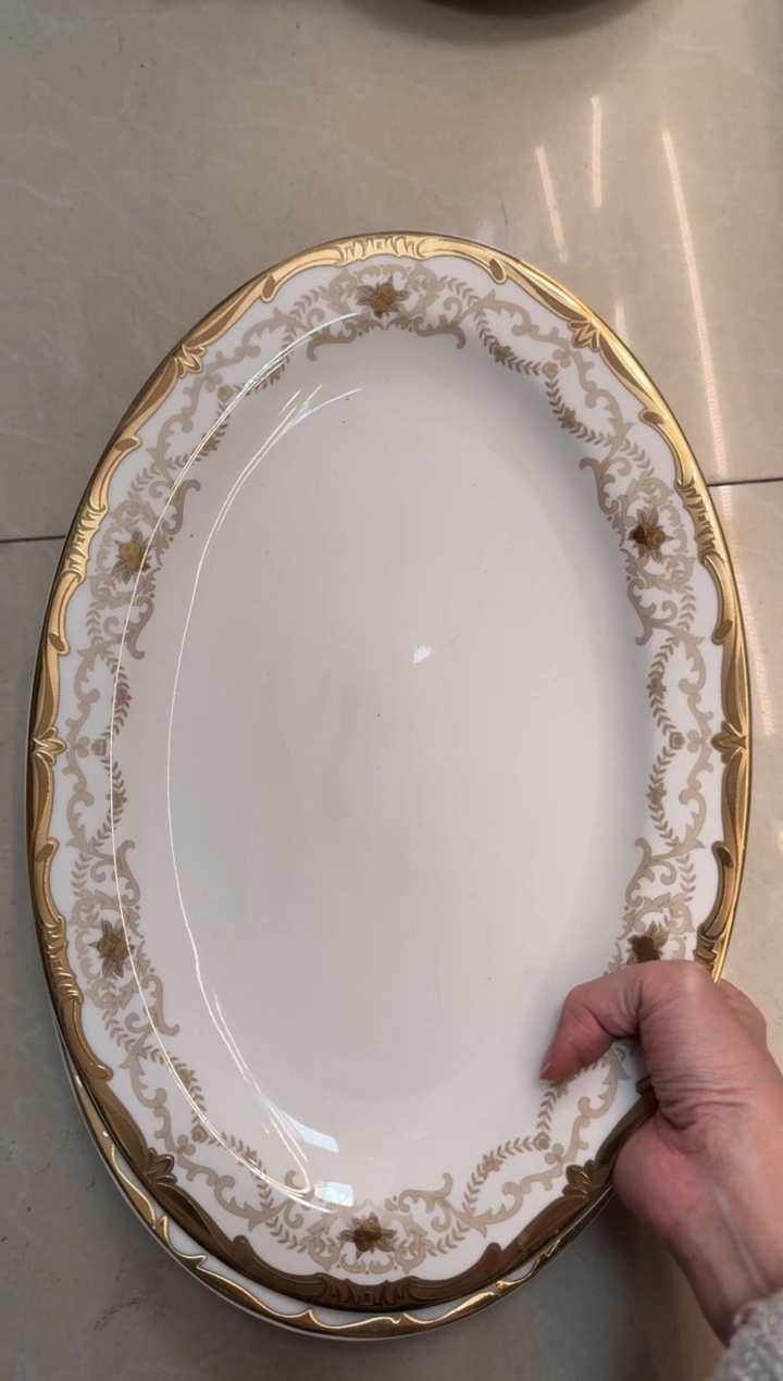 【闪购商品】瓷片14英寸鱼盘福利款 微瑕