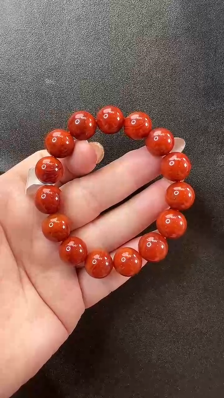 颈饰未镶嵌南红玛瑙sc手串