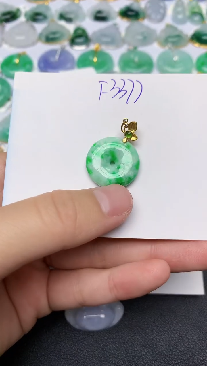 颈饰未镶嵌翡翠天然缅甸A货翡翠百元以上9元证书费自理