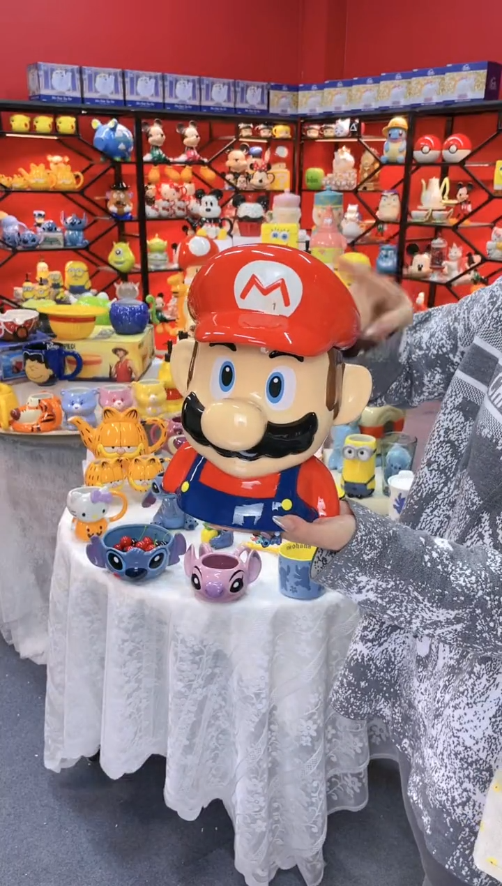 【闪购商品】.@@马里奥饼干罐陶瓷