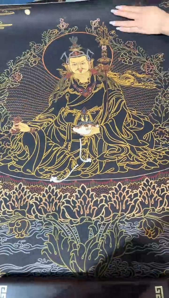 卷轴画龙妹的唐卡tk16