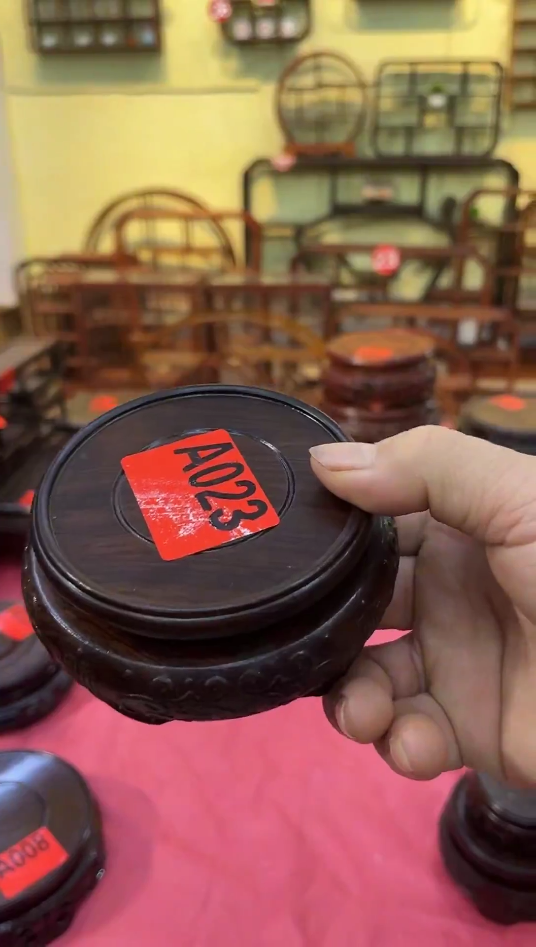 木A023黑檀底座7.5*4