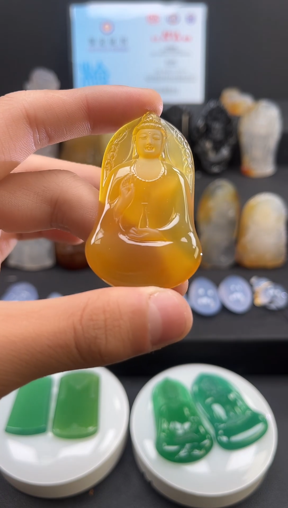 未镶嵌颈饰玛瑙/玉髓天然珠宝 一物一证