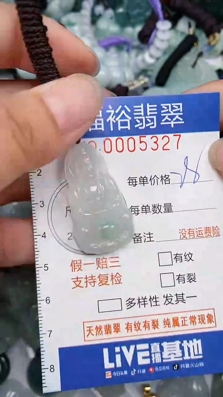 翡翠未镶嵌颈饰...0005327