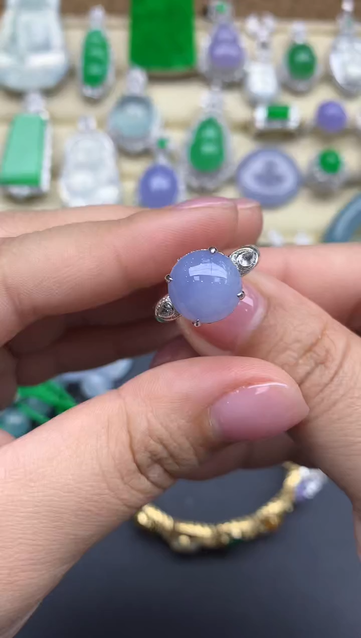 【闪购商品】翡翠戒指18K金镶嵌368-中国好珍宝