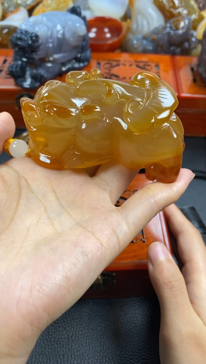 未镶嵌手把玛瑙/玉髓芋****e1