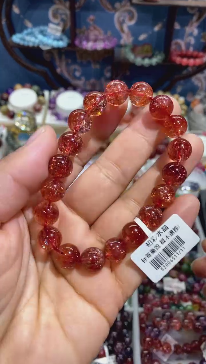 【闪购商品】水晶手串未镶嵌金草莓超七10+