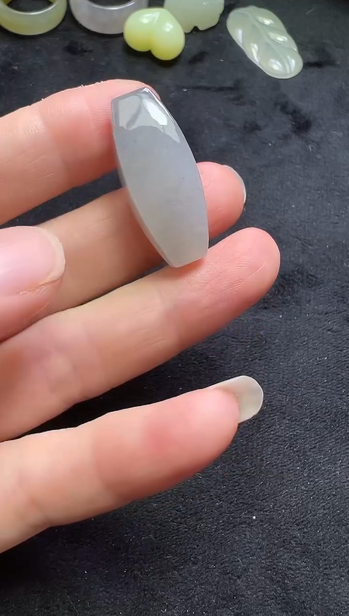 颈饰未镶嵌和田玉304号链接通孔卡30*15